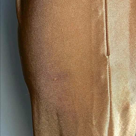 New ASOS Sleeveless Gold Sheen Cowl Neck Ruched Formal Prom Evening Dress - Picture 5 of 16